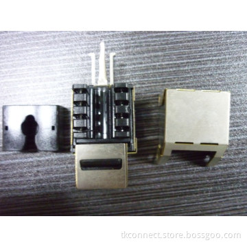 90 Degree STP Cat5e/CAT6 Keystone Jack